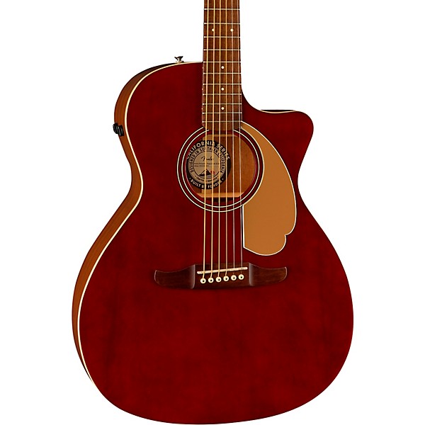 Fender Newporter Player Limited-Edition Acoustic-Electric Guitar Midnight Wine