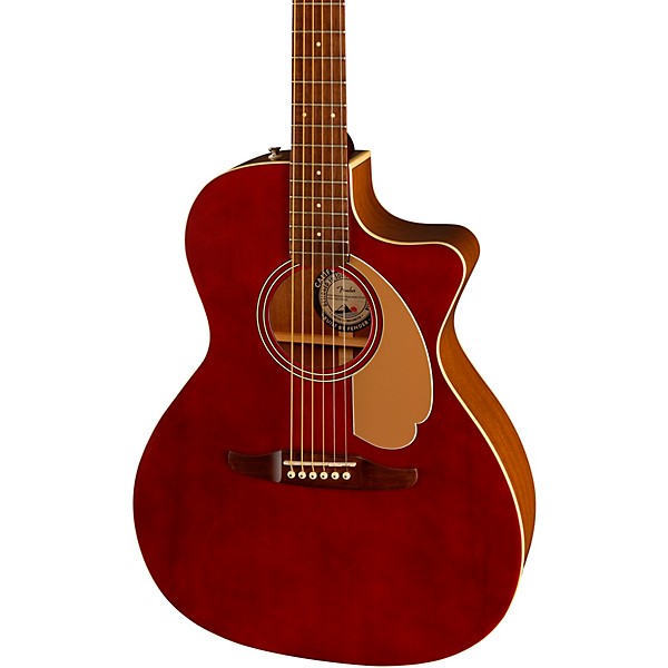 Fender Newporter Player Limited-Edition Acoustic-Electric Guitar Midnight Wine