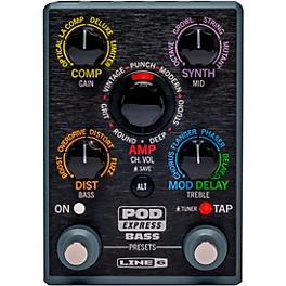 Line 6 POD Express Bass Effects Pedal Black