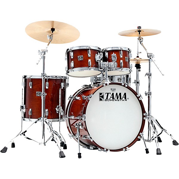 TAMA 50th Limited Superstar Reissue 4-Piece Shell Pack With 22" Bass Drum Super Mahogany
