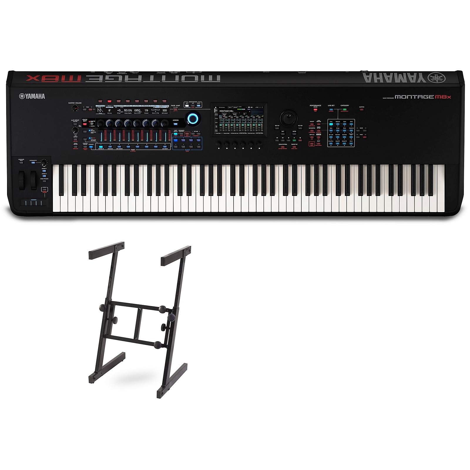  Yamaha Montage8 88-key Synthesizer Workstation, Black : Musical  Instruments