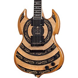 Wylde Audio Barbarian Norse Dragon Bullseye Electric Guitar Rawtop