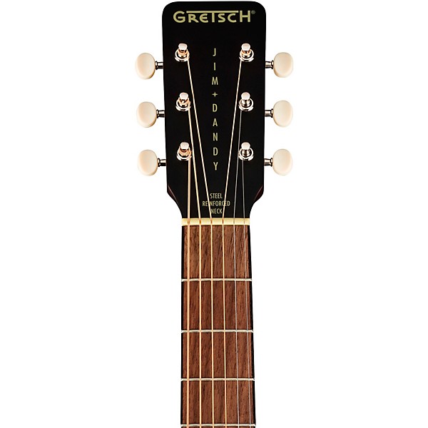 Gretsch Guitars Jim Dandy Deltoluxe Parlor Acoustic Guitar Black Top
