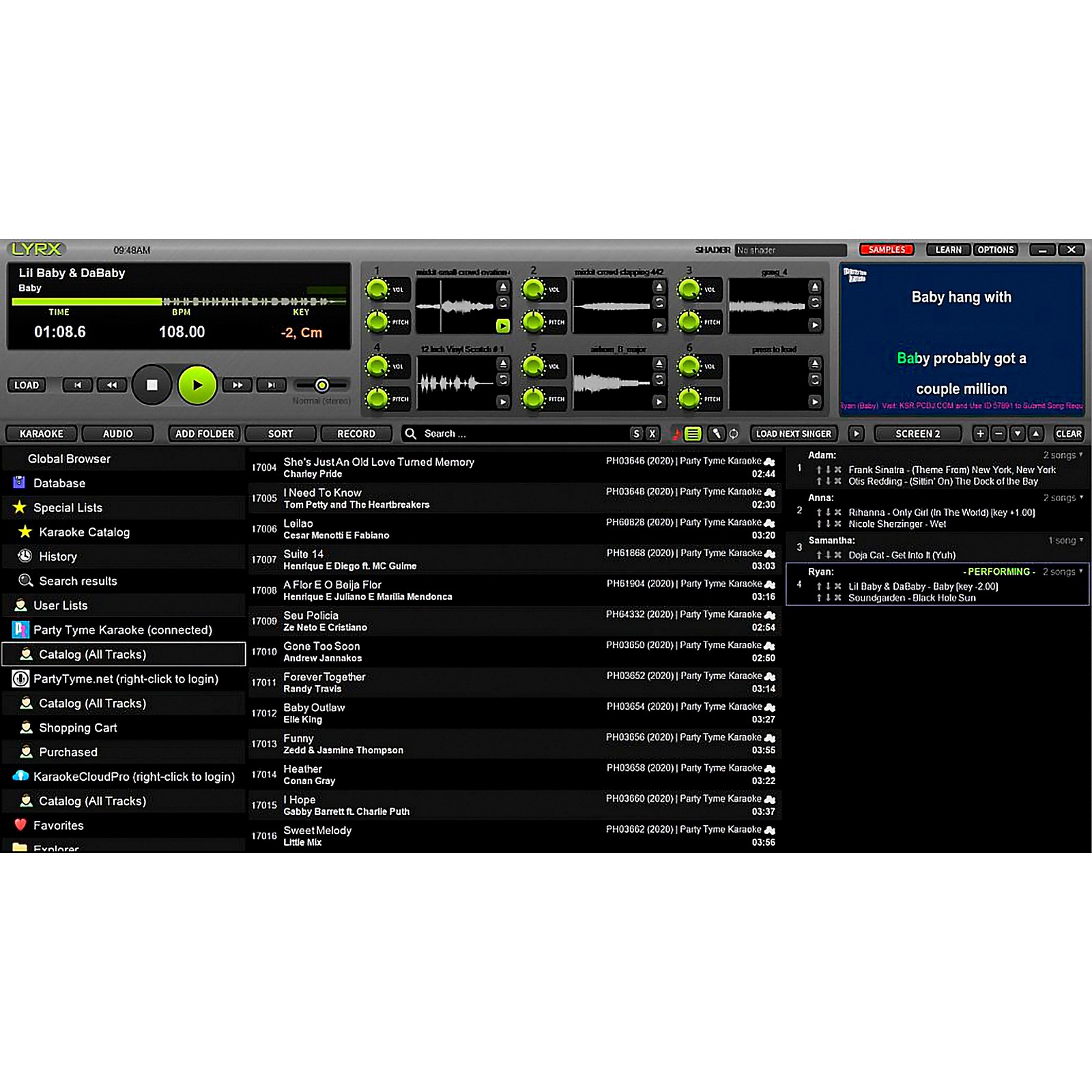 PCDJ LYRX Karaoke Software Guitar Center