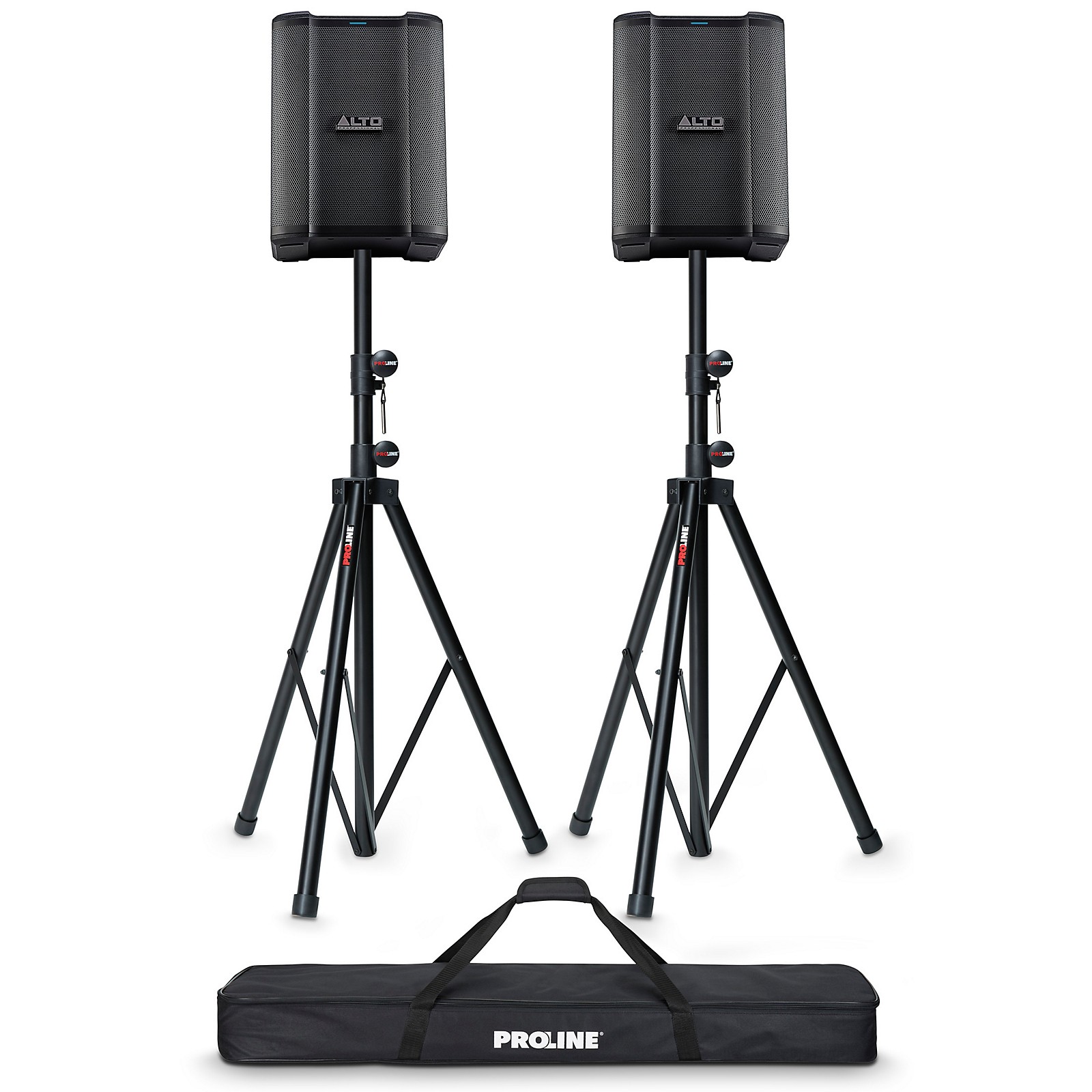 Alto Busker BatteryPowered PA Pair With Speaker Stands Guitar Center