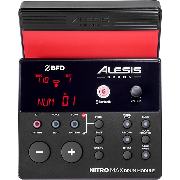 Alesis Nitro Max Expanded Electronic Drum Kit Red