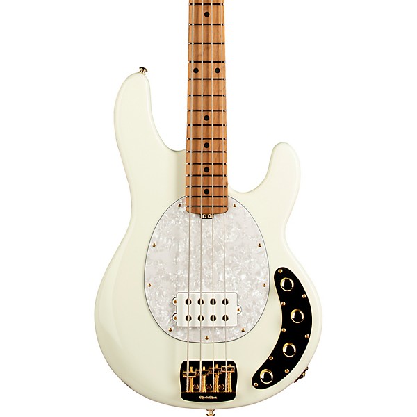 Ernie Ball Music Man Stingray Special 4 H Limited-Edition Roasted Maple  Fingerboard Electric Bass Ivory White