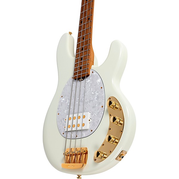 Ernie Ball Music Man Stingray Special 4 H Limited-Edition Roasted Maple Fingerboard Electric Bass Ivory White