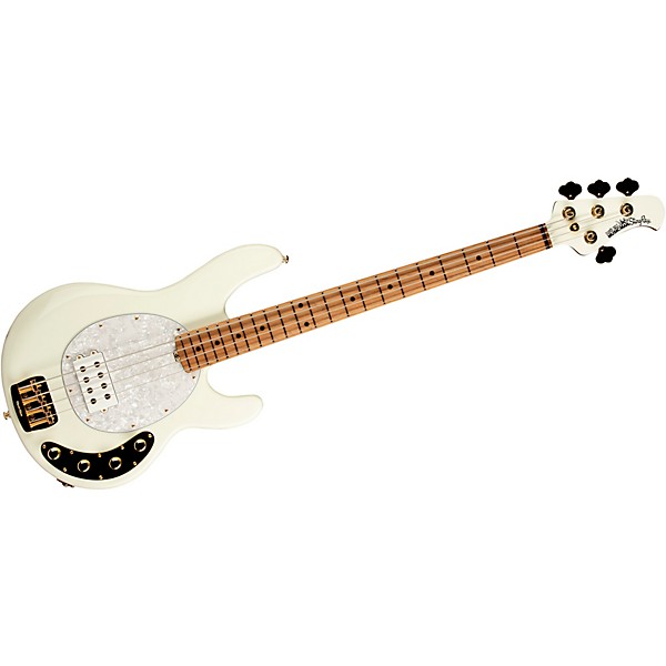 Ernie Ball Music Man Stingray Special 4 H Limited-Edition Roasted Maple Fingerboard Electric Bass Ivory White