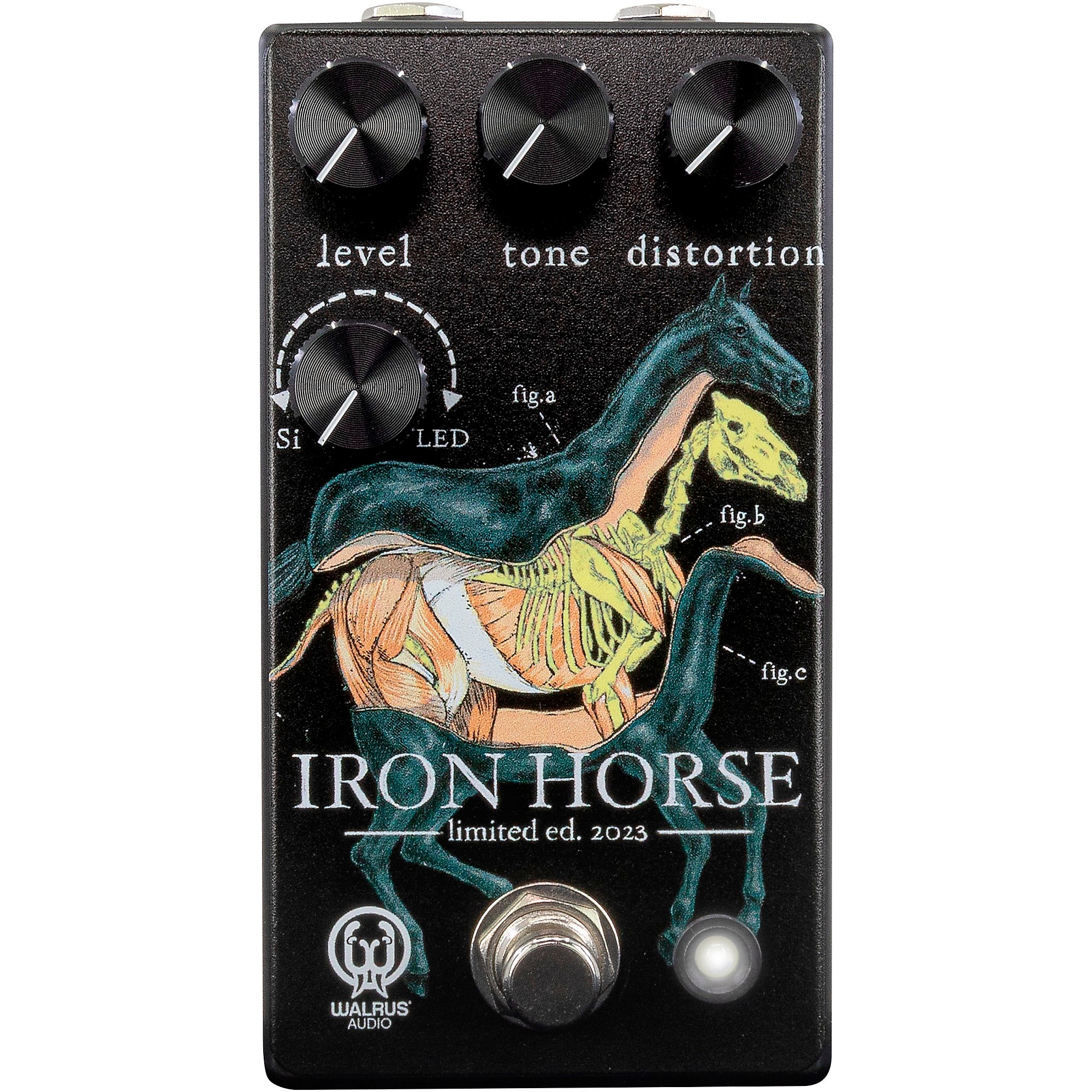 Walrus Audio Iron Horse LM308 Distortion Effects Pedal Black