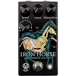 Walrus Audio Iron Horse LM308 Distortion Effects Pedal Black