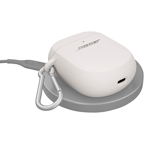 Bose Wireless Charging Earbud Case Cover - White Smoke