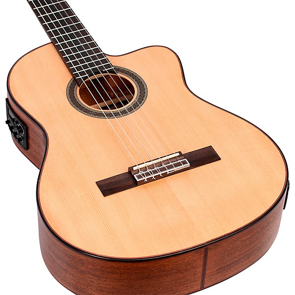 Valencia VC704 700 Series Nylon-String Classical Acoustic-Electric Guitar Natural