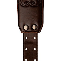 PRS Custom Faux Leather Birds Padded Guitar Strap Brown 2.4 in.