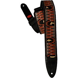 PRS Custom Jacquard Birds Wavelength Padded Guitar... PRS Custom Jacquard Birds Wavelength Padded Guitar Strap Yellow 2.4 in.