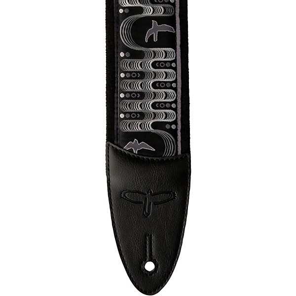 PRS Custom Jacquard Birds Wavelength Padded Guitar Strap Charcoal 2.4 in.