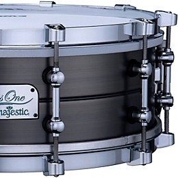 Majestic Opus One Brass Shell Concert Snare Drum 14 x 5 in. Antique Nickel Brushed