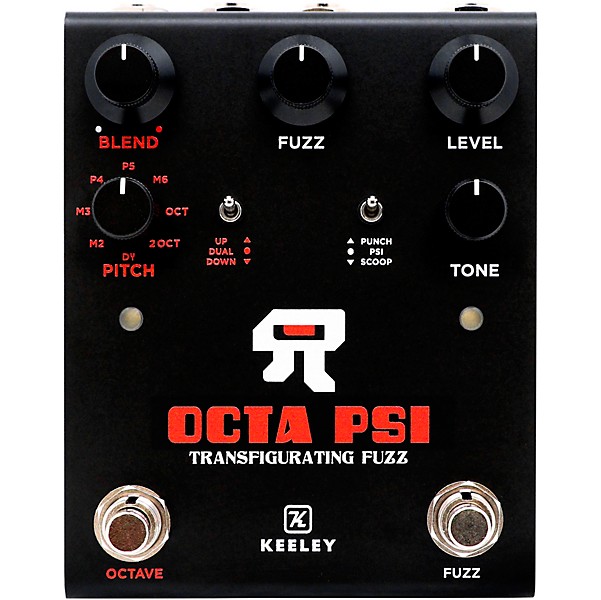 Keeley Octa Psi Transfigurating Fuzz Effects Pedal Black