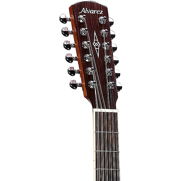 Alvarez AD60CE 12-String Dreadnought Acoustic-Electric Guitar Natural