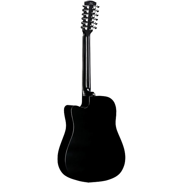 Alvarez AD60CE 12-String Dreadnought Acoustic-Electric Guitar Black