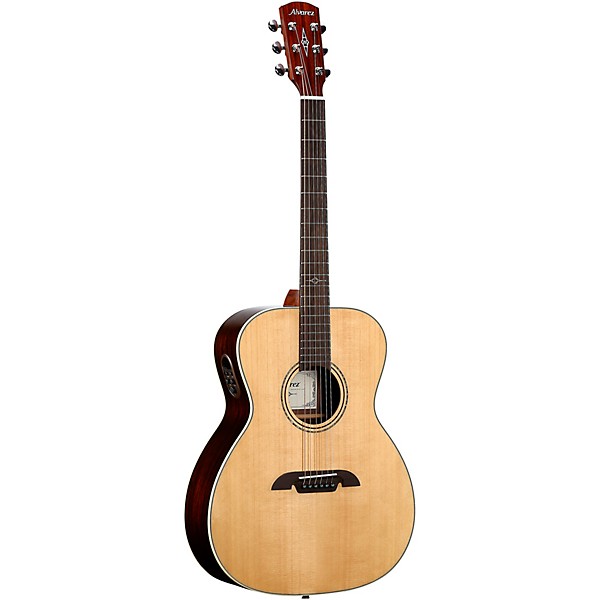 Alvarez AF70E Folk-OM Acoustic-Electric Guitar Natural