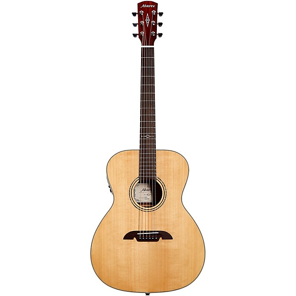 Alvarez AF70E Folk-OM Acoustic-Electric Guitar Natural