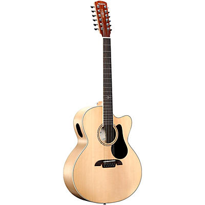 Alvarez Aj80ce 12-String Jumbo Acoustic-Electric Guitar Natural for sale