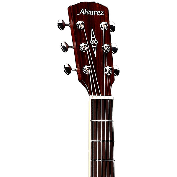 Alvarez MD60E Herringbone Dreadnought Acoustic-Electric Guitar Natural