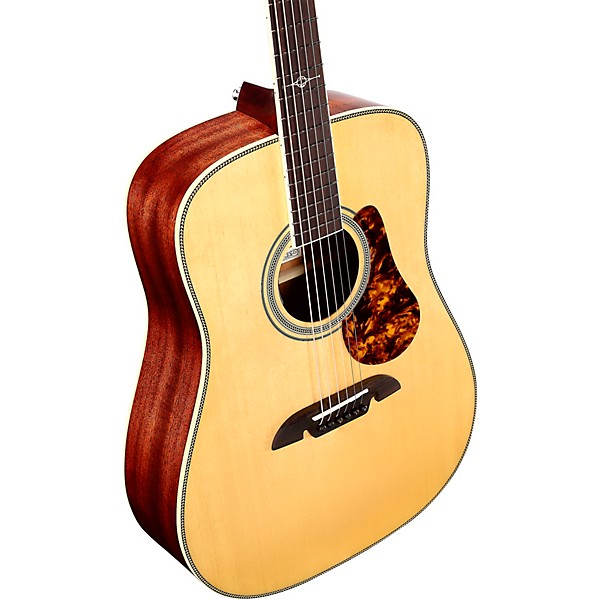 Alvarez MD60E Herringbone Dreadnought Acoustic-Electric Guitar Natural