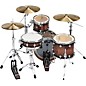 DW DWe Wireless Acoustic-Electronic Convertible 4-Piece Drum Set Bundle With 20" Bass Drum, Cymbals and Hardware Exotic Cu...