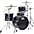 ... DW DWe Wireless Acoustic-Electronic Convertible 4-Piece Drum Set Bundle With 20" Bass Drum, Cymbals and Hardware Lacquer Custom Specialty Midnight Blue Metallic