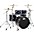 ... DW DWe Wireless Acoustic-Electronic Convertible 5-Piece Drum Set Bundle With 22" Bass Drum, Cymbals and Hardware Lacquer Custom Specialty Midnight Blue Metallic