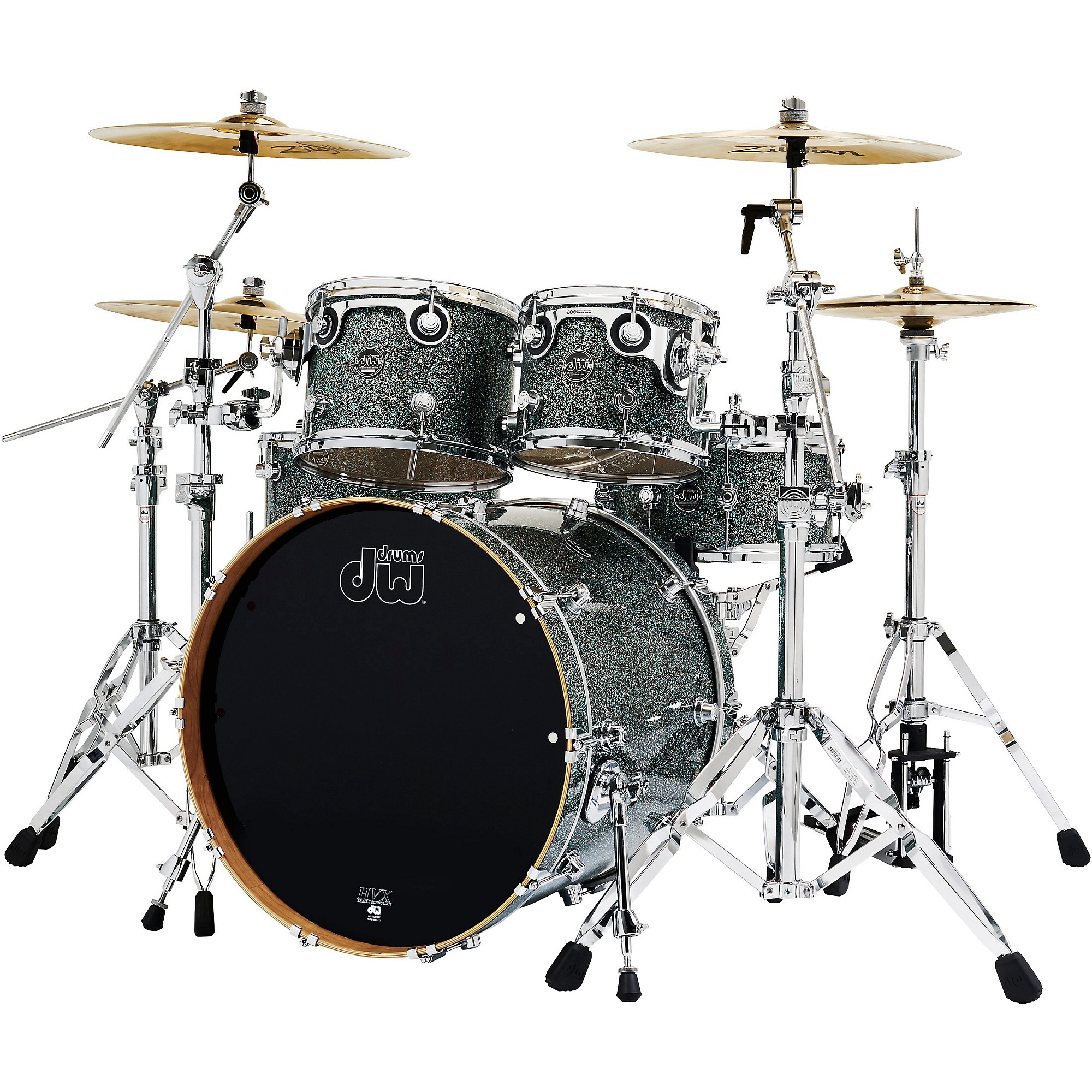 BATTERIA ACUSTICA DW DRUM SHELL SET PERFORMANCE FINISH PLY BLACK