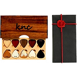 Knc Picks Assorted Guitar Picks with Wooden Box 10 Pack Knc Picks Assorted Guitar Picks with Wooden Box 10 Pack