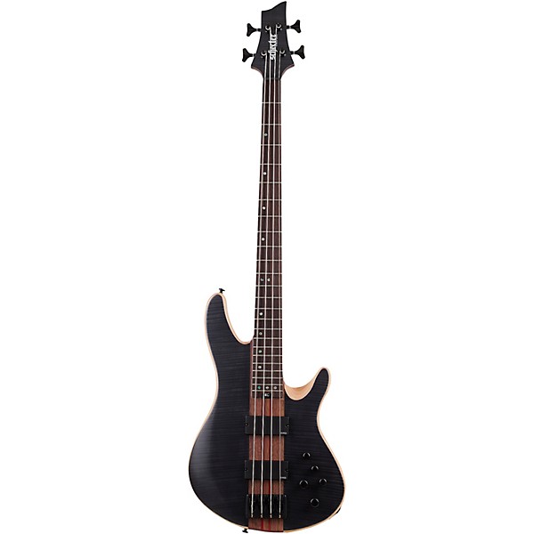 Schecter Guitar Research Charles Berthoud CB-4 Electric Bass See Thru Black Satin