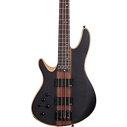 Schecter Guitar Research Charles Berthoud CB-4 Left-Handed Electric Bass See Thru Black Satin