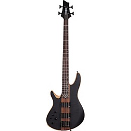 Schecter Guitar Research Charles Berthoud CB-4 Left-Handed Electric Bass See Thru Black Satin