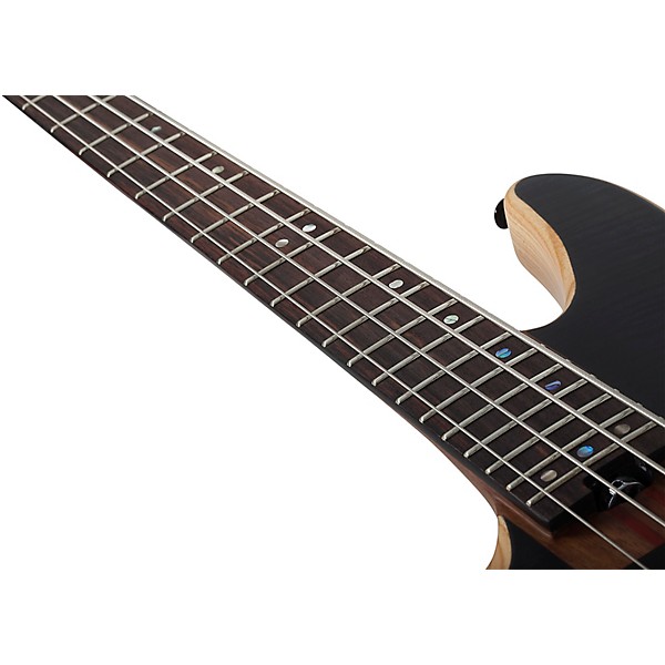 Schecter Guitar Research Charles Berthoud CB-4 Left-Handed Electric Bass See Thru Black Satin