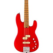 Charvel Pm Sd Pj Iv Mah Bass Guitar Satin Ferrari Red for sale
