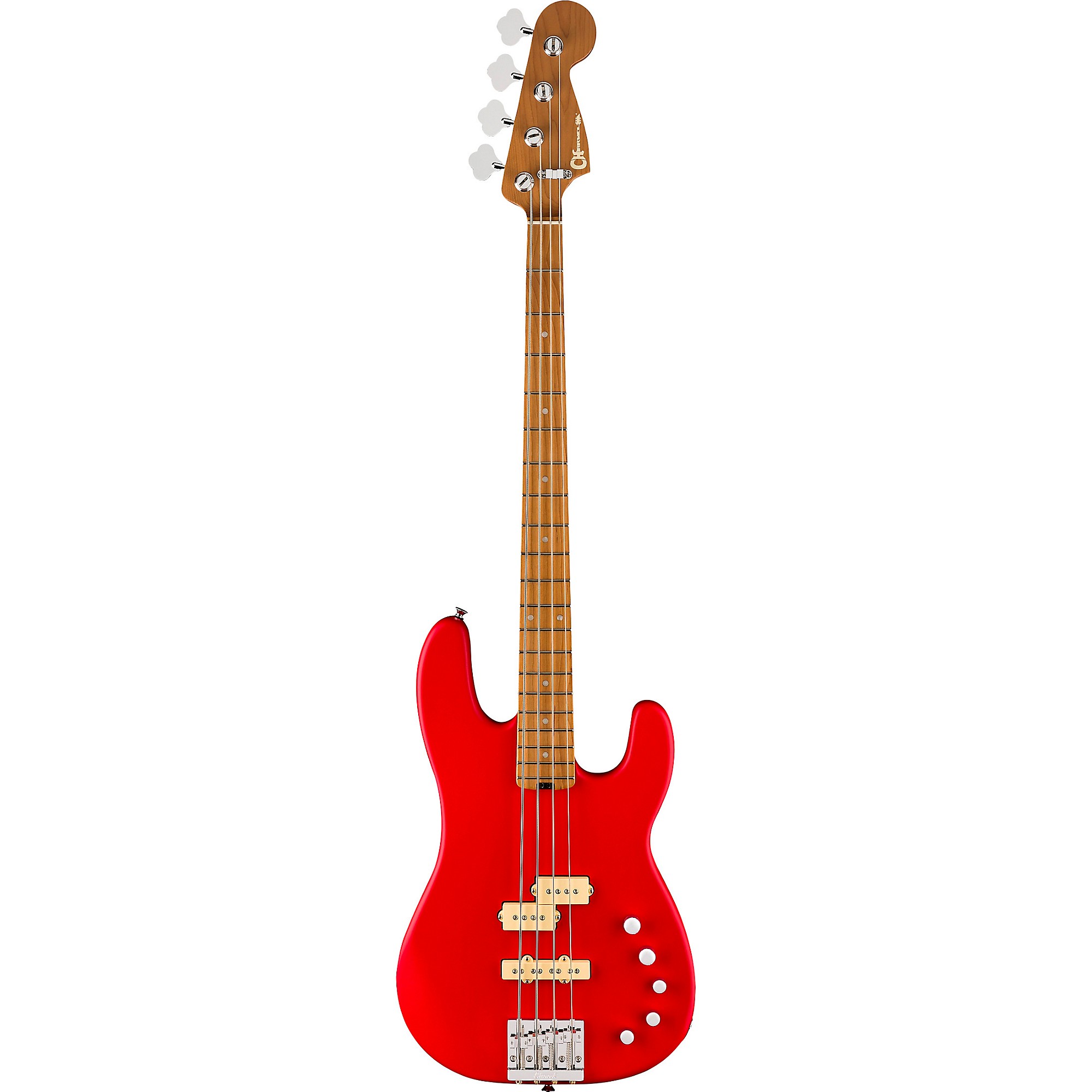 Charvel PM SD PJ IV MAH Bass Guitar Satin Ferrari Red