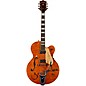 Gretsch Guitars G6120TGQM-56 Limited-Edition Quilt Classic Chet Atkins Hollowbody Electric Guitar Roundup Orange Stain