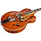 Gretsch Guitars G6120TGQM-56 Limited-Edition Quilt Classic Chet Atkins Hollowbody Electric Guitar Roundup Orange Stain