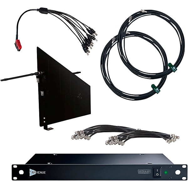 Audio-Technica DISTRO9 HDR and Diversity Fin Antenna Bundle Black