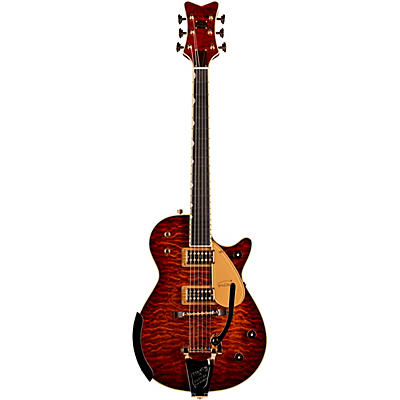 Gretsch Guitars G6134tgqm-59 Limited Edition Quilt Classic Penguin Electric Guitar Forge Glow for sale