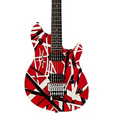 EVH Striped Series Electric Guitar Red with Black Stripes | Guitar
