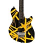 EVH Wolfgang Special Satin Striped Electric Guitar Satin Black and Yellow