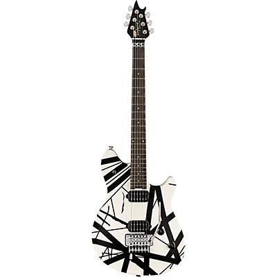 Evh Wolfgang Special Satin Striped Electric Guitar Satin White And Black for sale