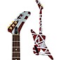 EVH Striped Shark Electric Guitar Burgundy Red and Silver