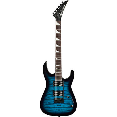 Jackson Js Series Dinky Js20 Dkq 2Pt Electric Guitar Transparent Blue for sale