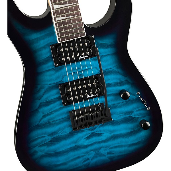 Jackson JS Series Dinky JS20 DKQ 2PT Electric Guitar Transparent Blue